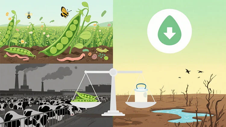 Pea-Protein-Powder's-Footprint-vs.-Dairy-Based-Whey-Production Pea-Protein-Powder's-Footprint-vs.-Dairy-Based-Whey-Production