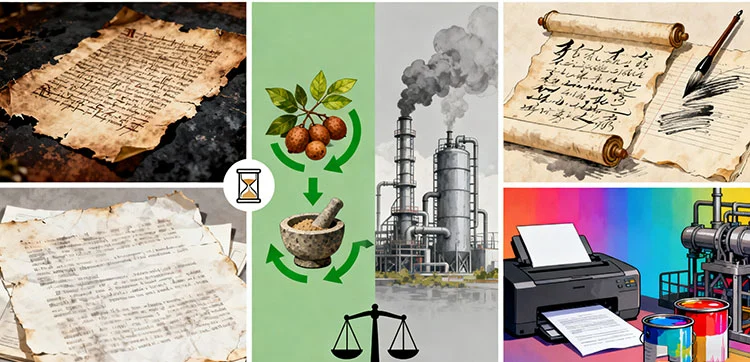 Comparing-Gallnut-Based-Ink-with-Modern-Synthetic-Pigments Comparing-Gallnut-Based-Ink-with-Modern-Synthetic-Pigments