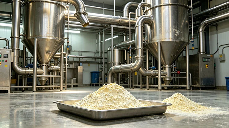 Drying-and-Powder-Formation-Process-of-Pea-Protein-Powder